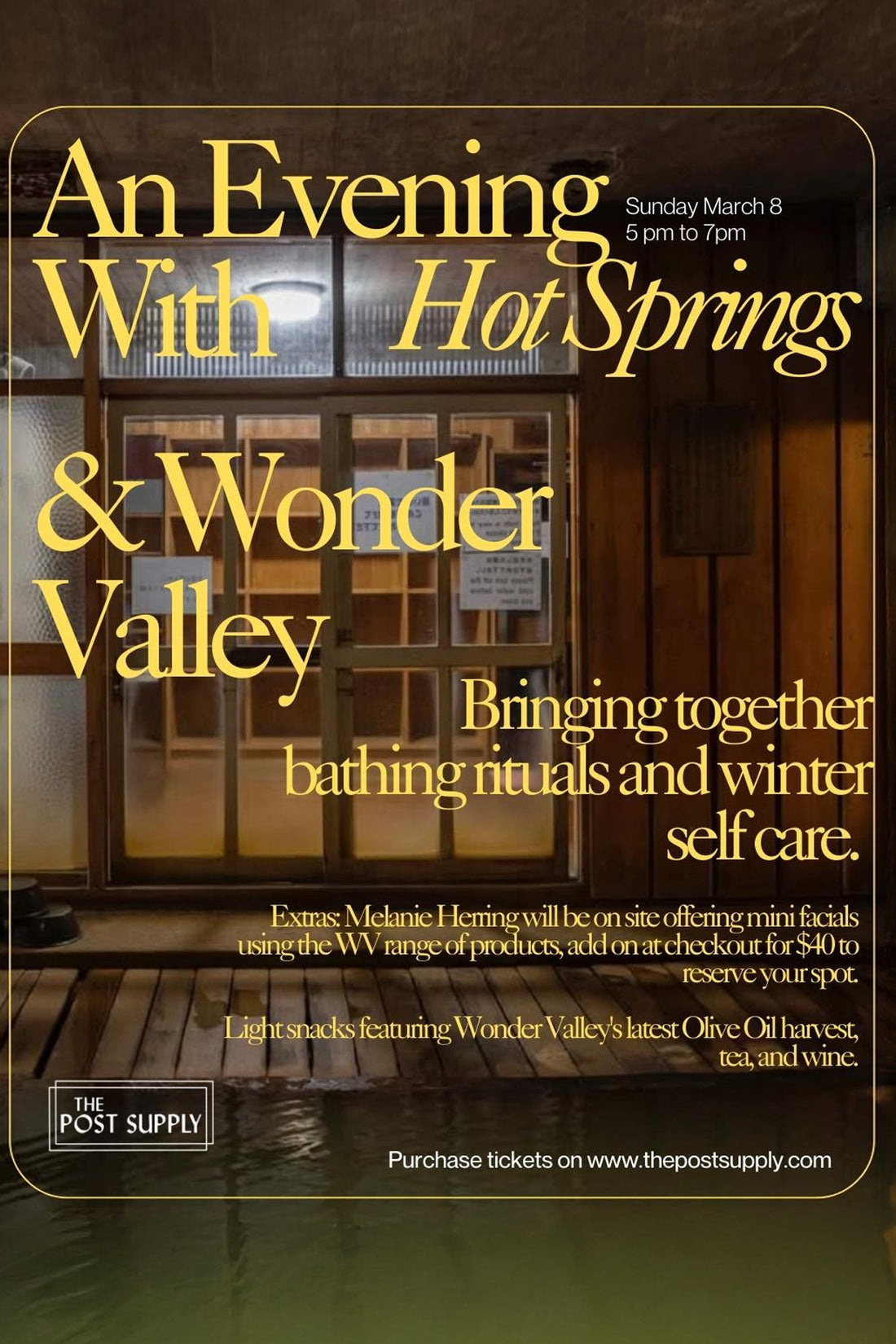 An Evening with Hot Springs & Wonder Valley
