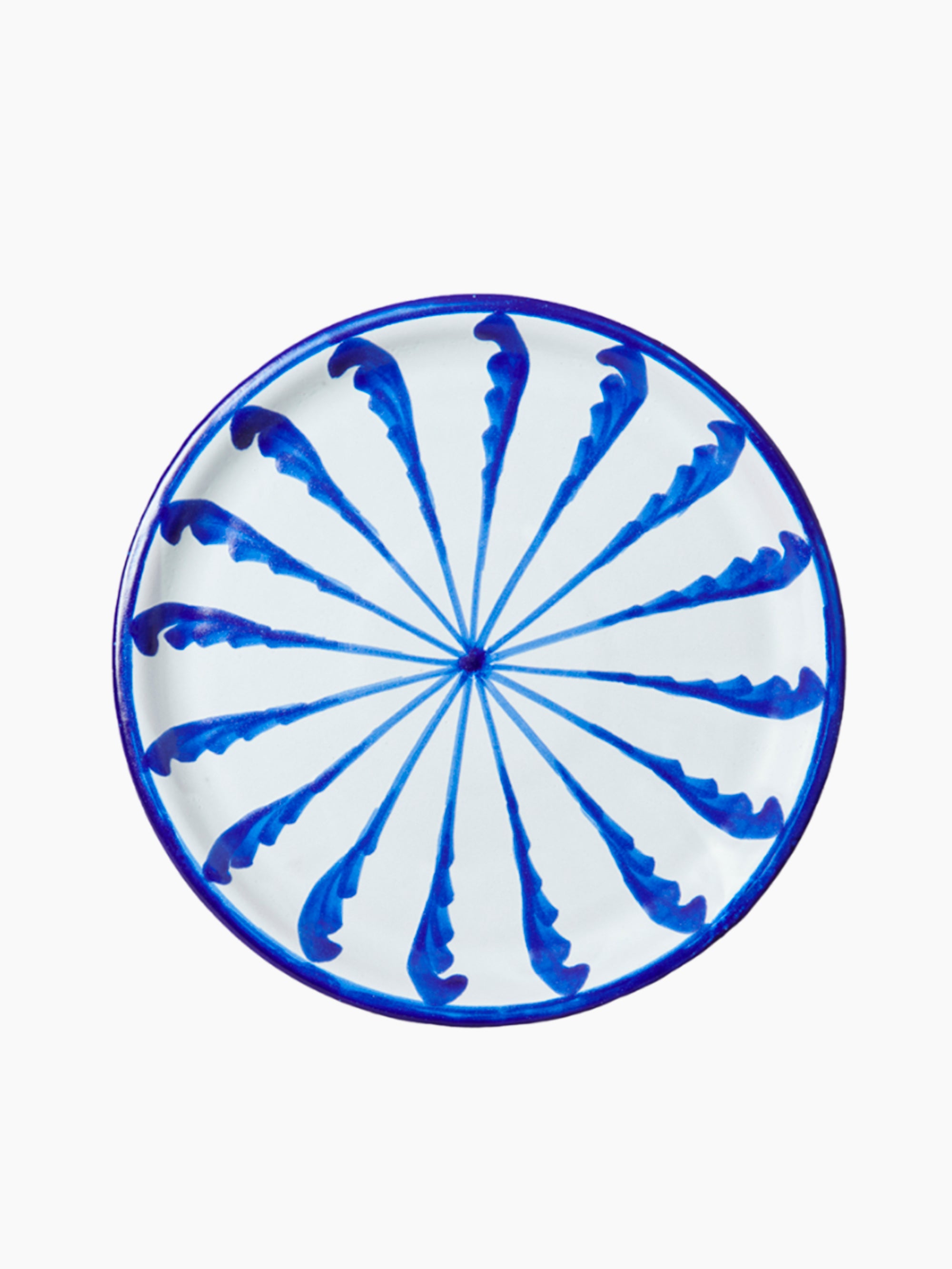 The Candy Cane Dinner Plate | Blue