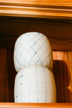 Blue and White Stacked Vase