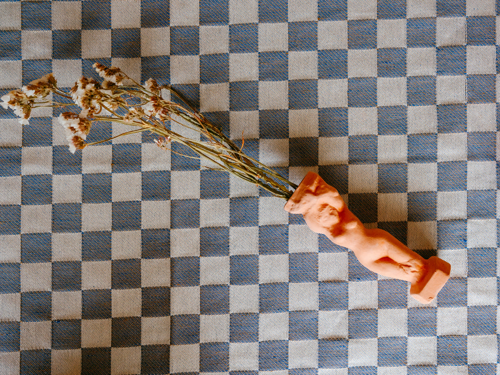 Checkerboard Placemat | Nettuno Blue