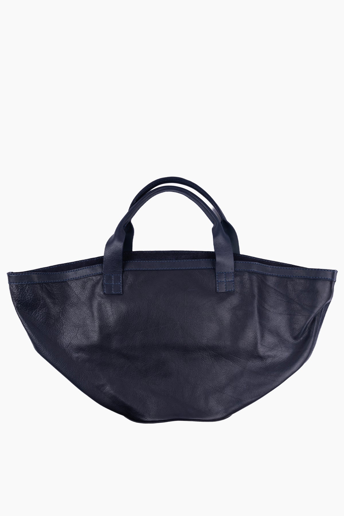 Circle Bottom Leather Carry All