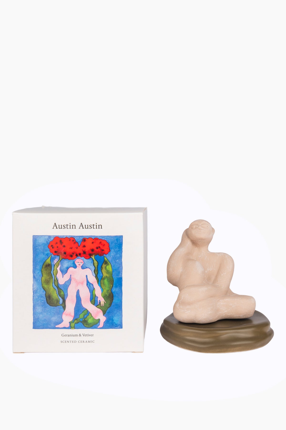 Geranium & Vetiver Ceramic Sculpture