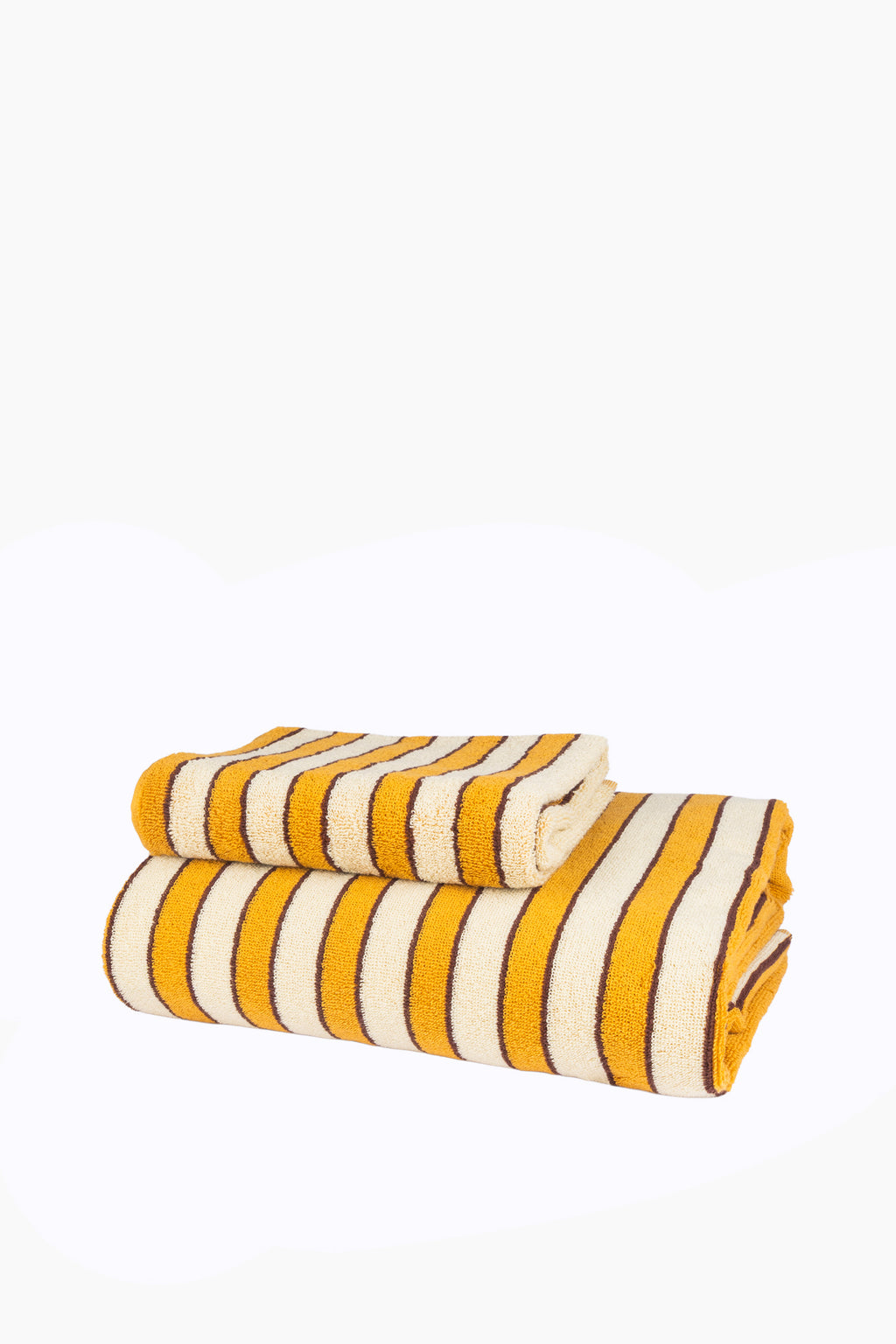 Organic Cotton Ochre Helena Towels