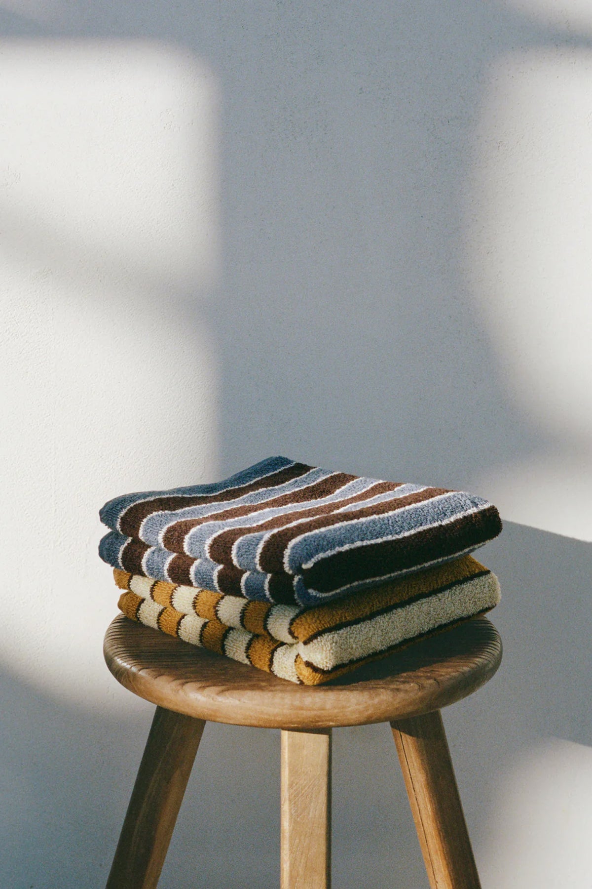 Organic Cotton Ochre Helena Towels