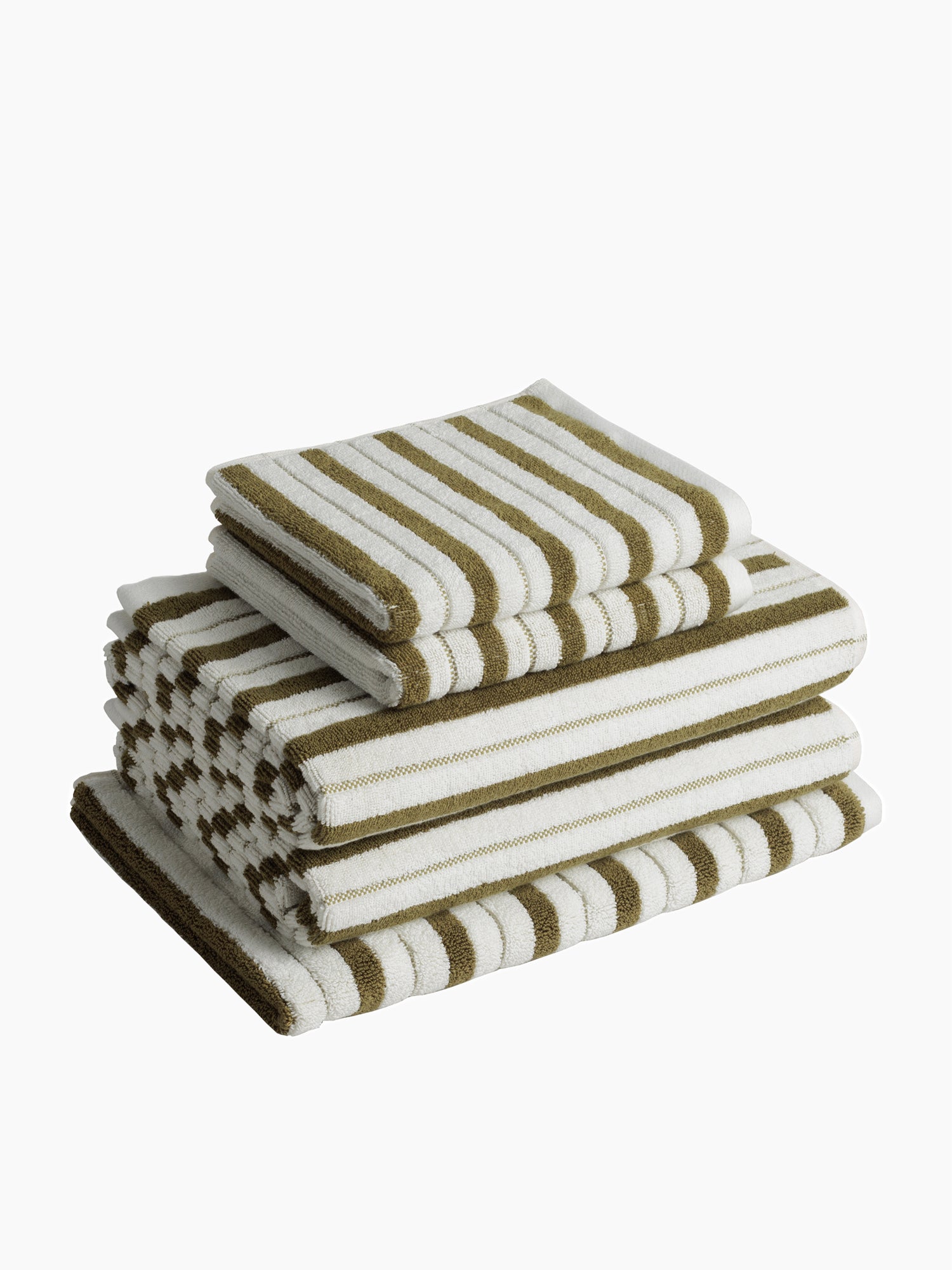 Organic Cotton Lake House Stripe Towels | Caper & Chalk