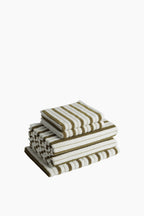Organic Cotton Lake House Stripe Towels | Caper & Chalk