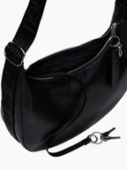 Medium Recycled Leather Crescent Bag | 2 Colors