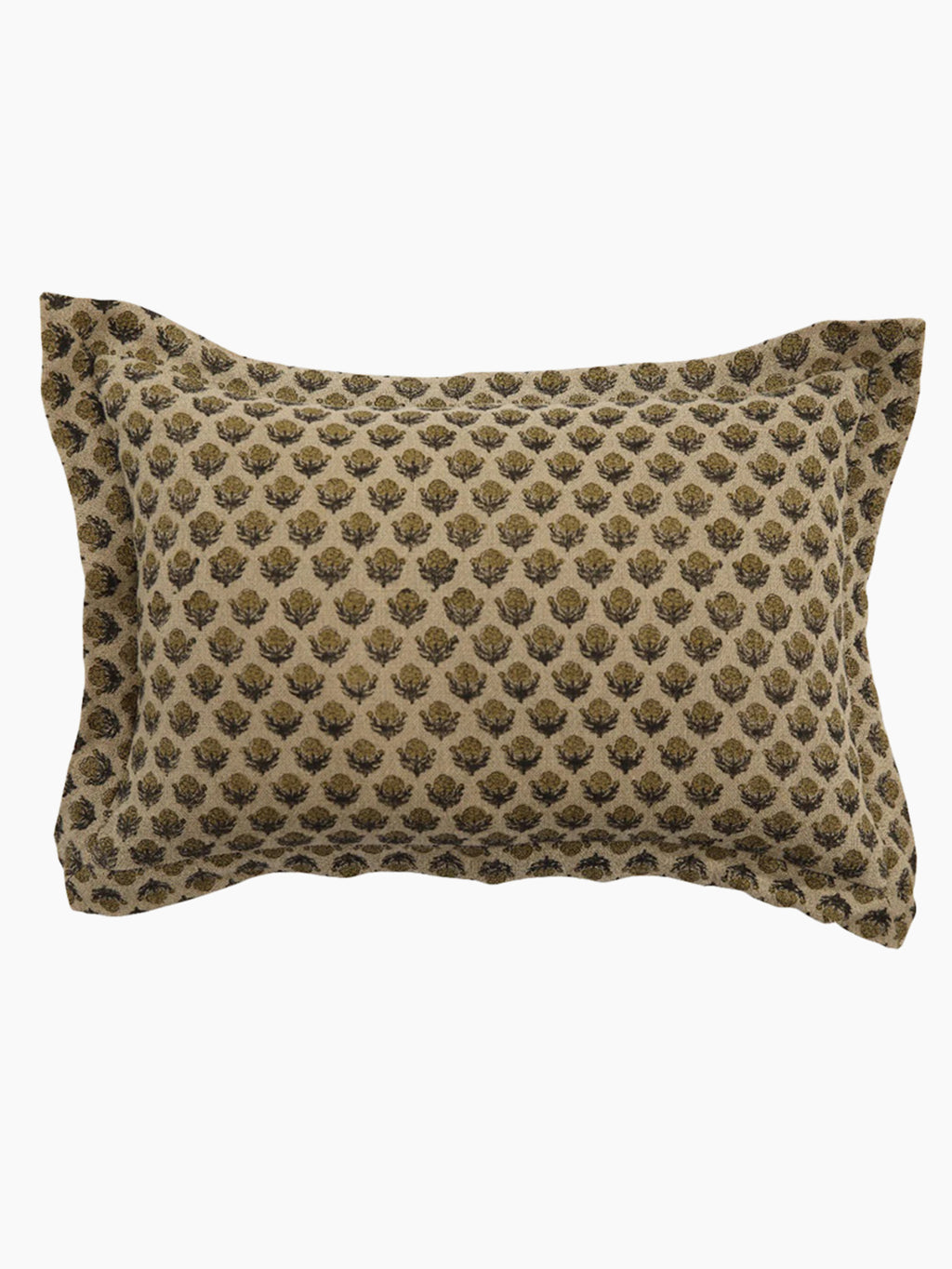 Bailey Hand Block Printed Linen Pillow | Coco