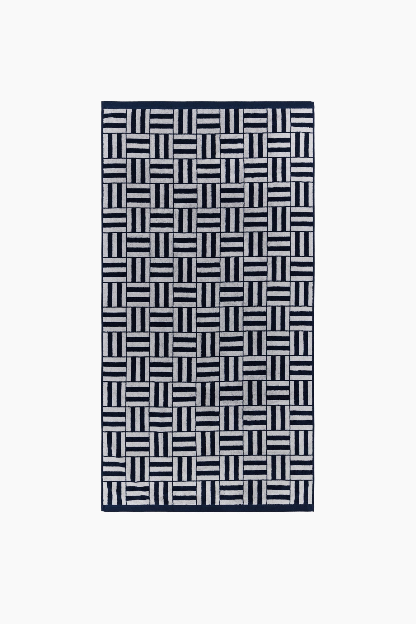 Organic Cotton Weave Towel | Obsidian & Stone