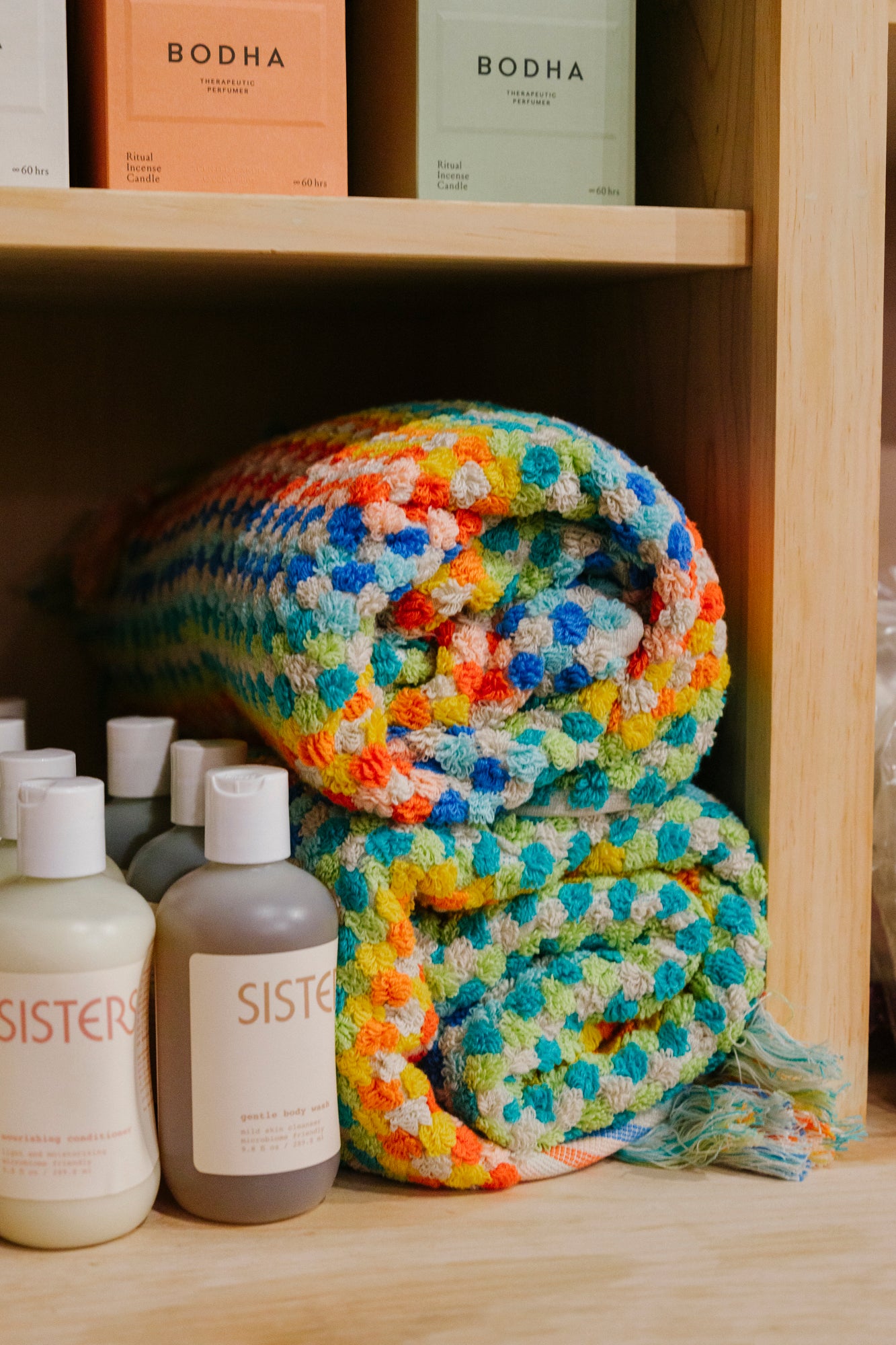 Organic Cosmic Rainbow Towel