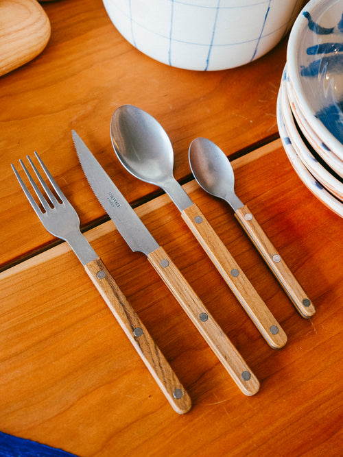 Bistrot Vintage Flatware Collection | Teak Wood