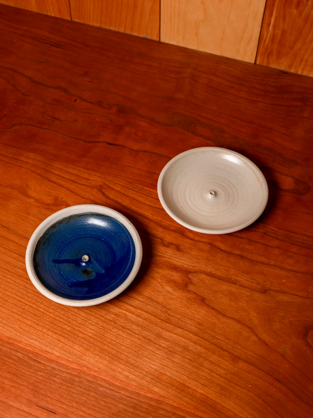 Blue Stoneware Incense Holder