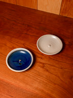 Blue Stoneware Incense Holder