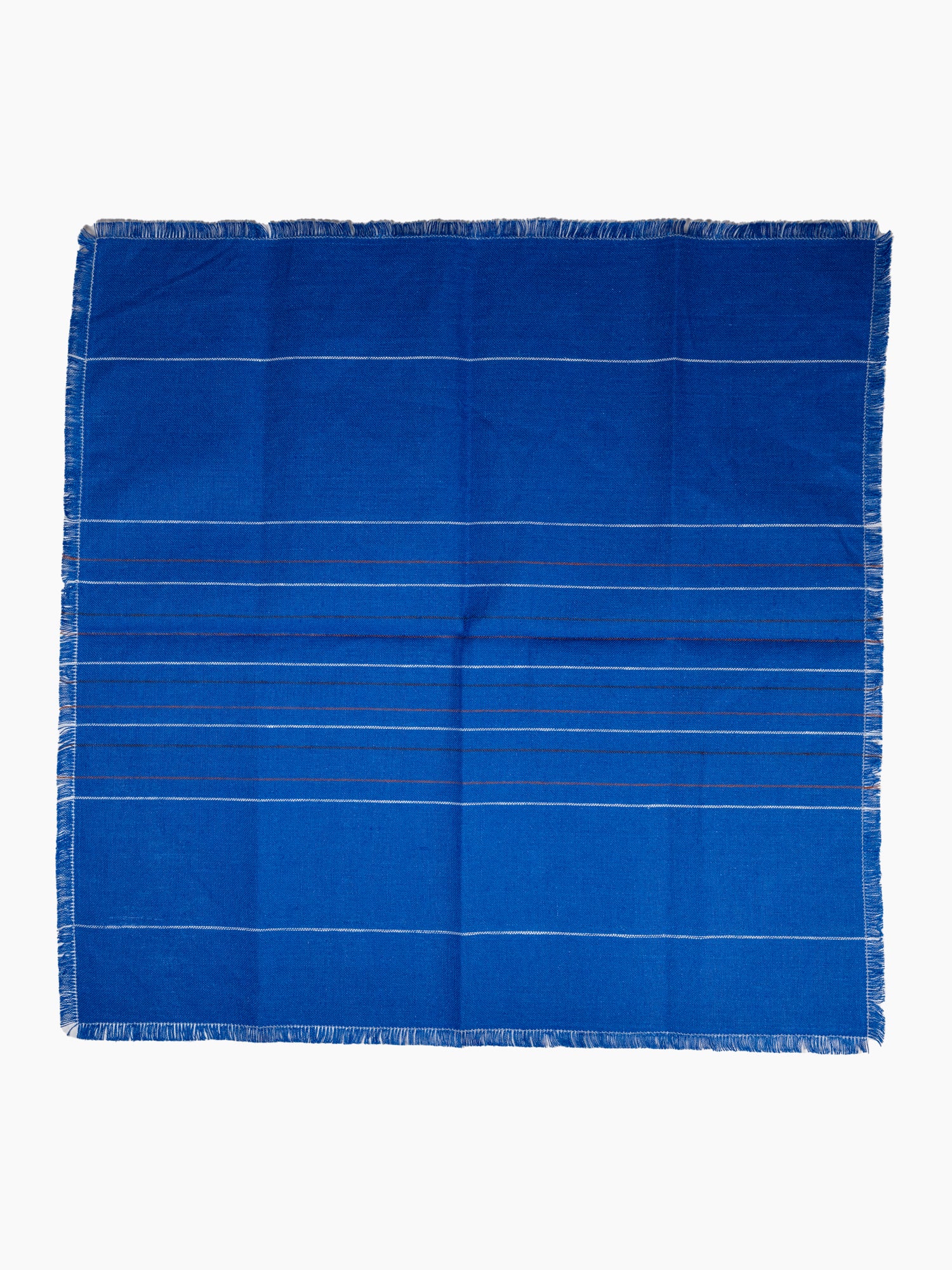Chroma Fringed Napkin | Cobalt Blue