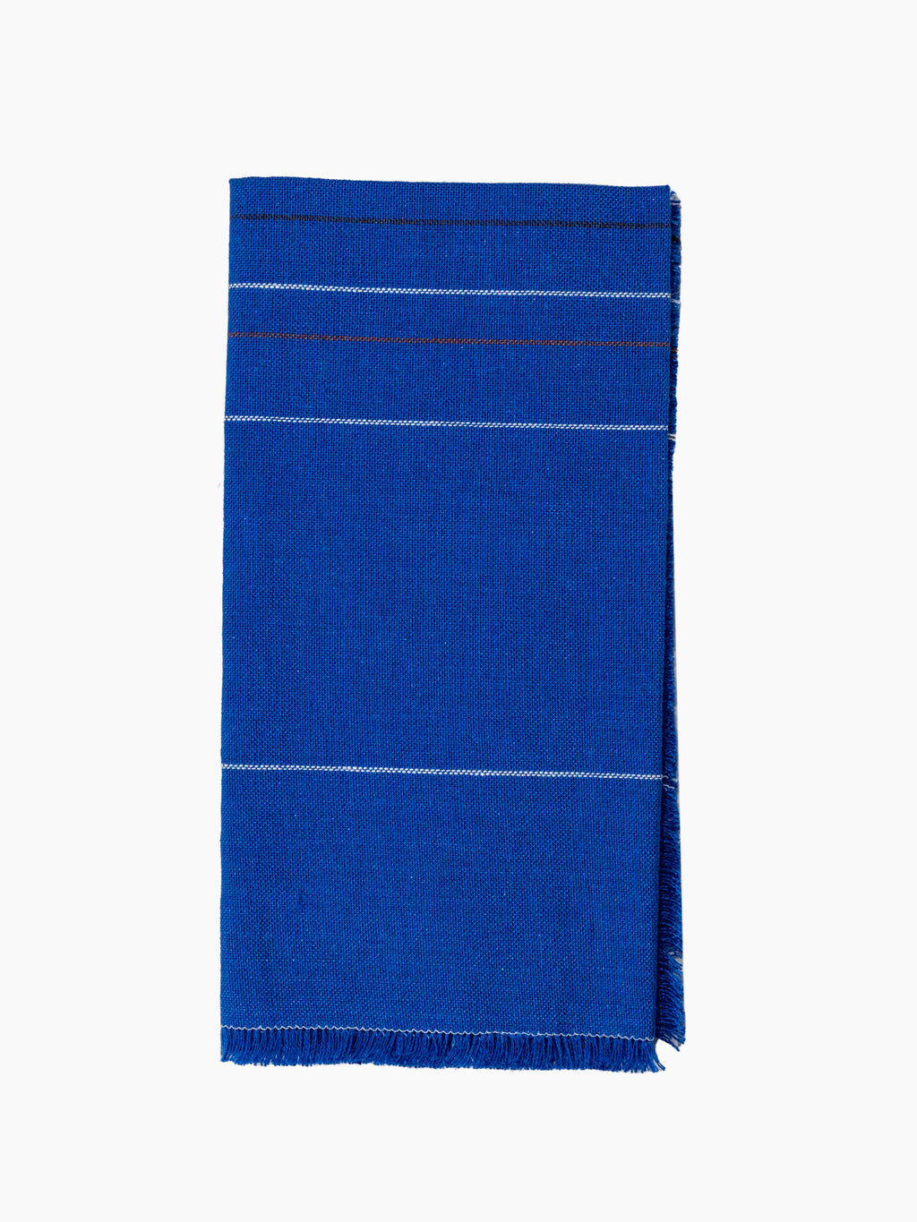 Chroma Fringed Napkin | Cobalt Blue