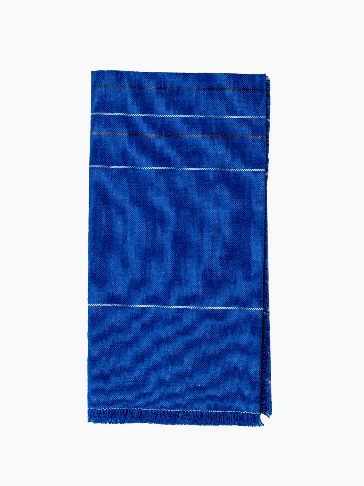 Chroma Fringed Napkin | Cobalt Blue