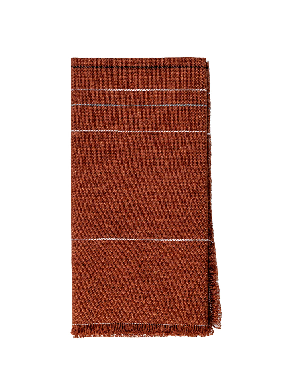 Chroma Fringed Napkin | Earth Brown