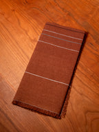 Chroma Fringed Napkin | Earth Brown