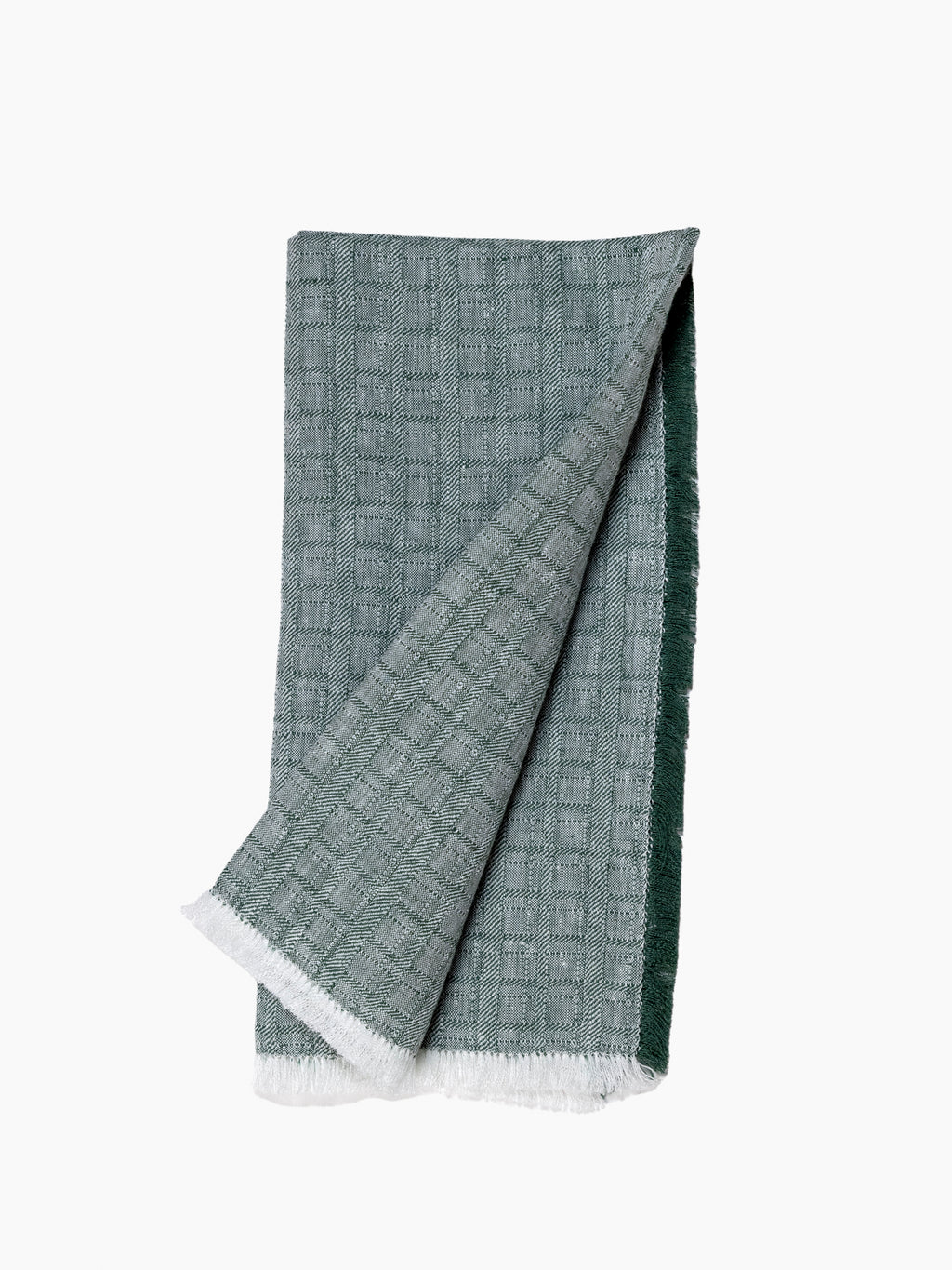 Galia Fringed Napkin - Racing Green