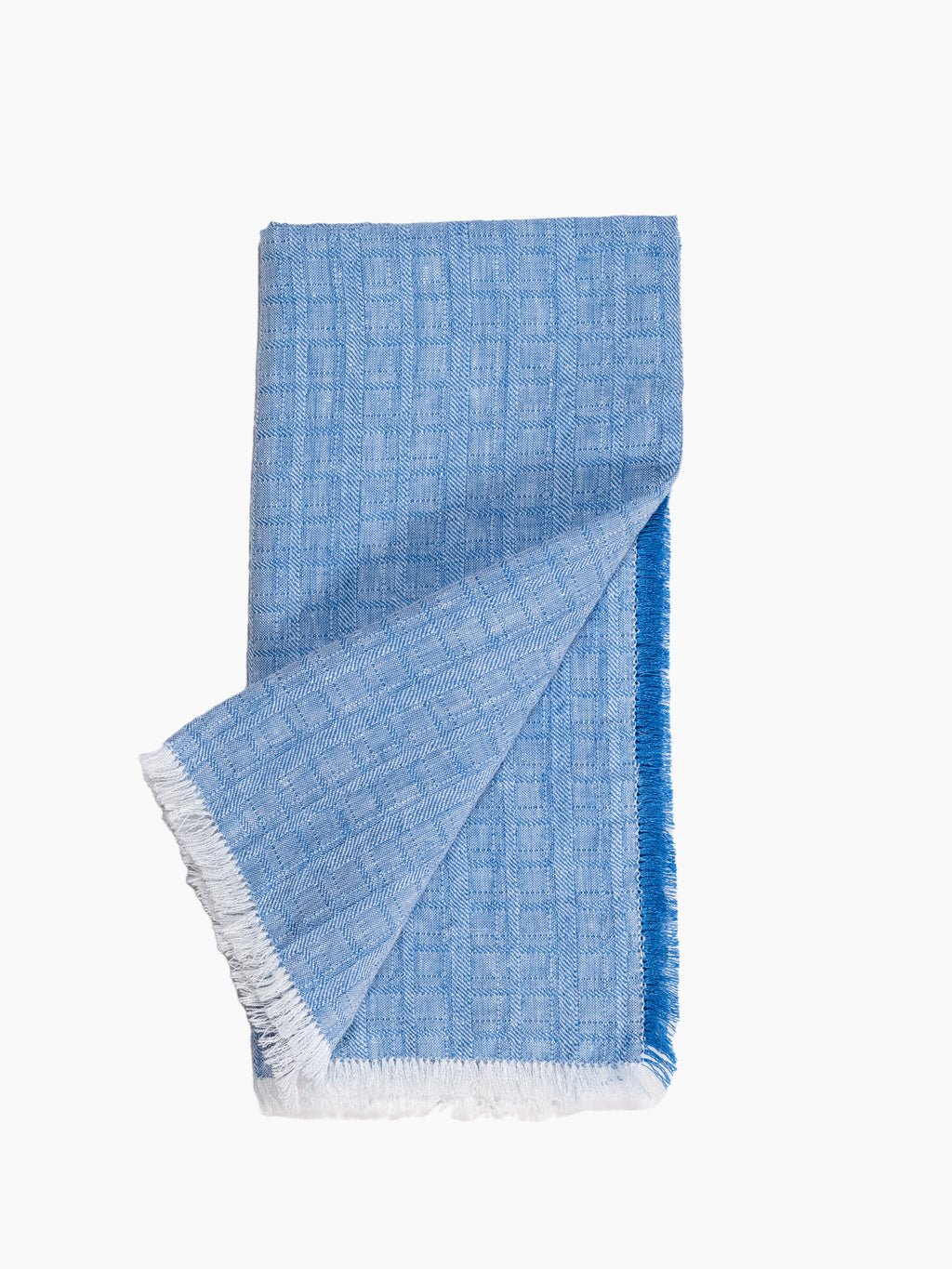 Galia Fringed Napkin - Zaffiro Blue