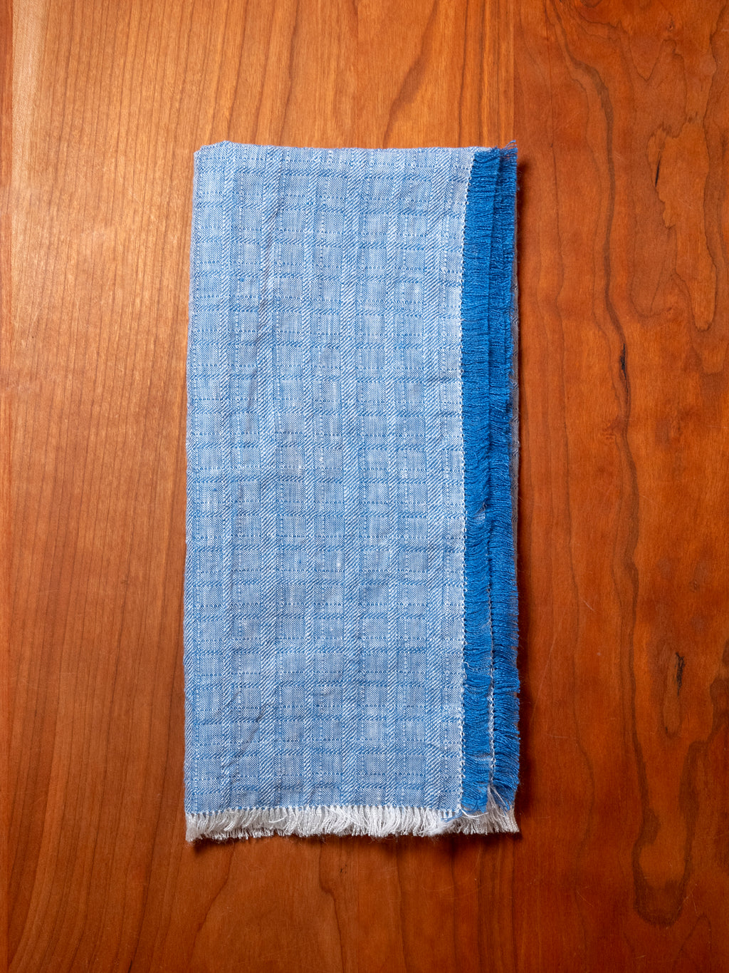 Galia Fringed Napkin - Zaffiro Blue