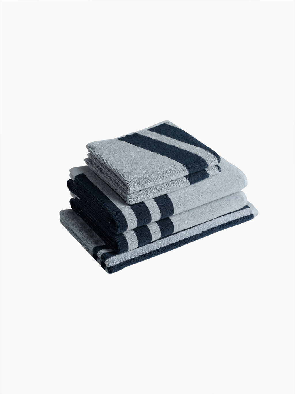 Organic Cotton Linear Towels | Ink & Sky
