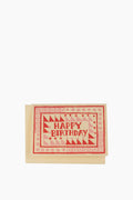 Happy Birthday Triangle Card