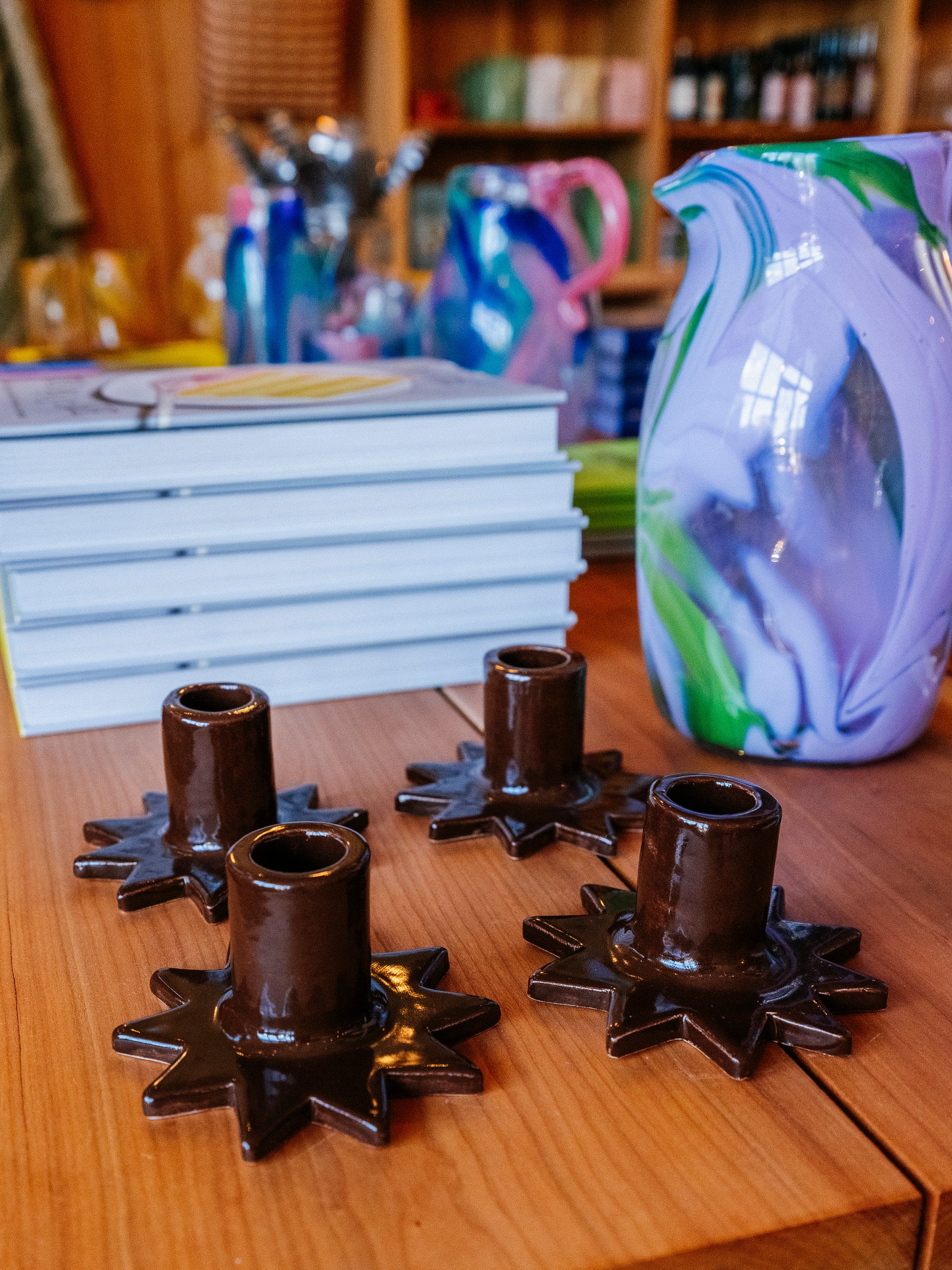 Estrella Candleholders | Set of 2 | Espresso