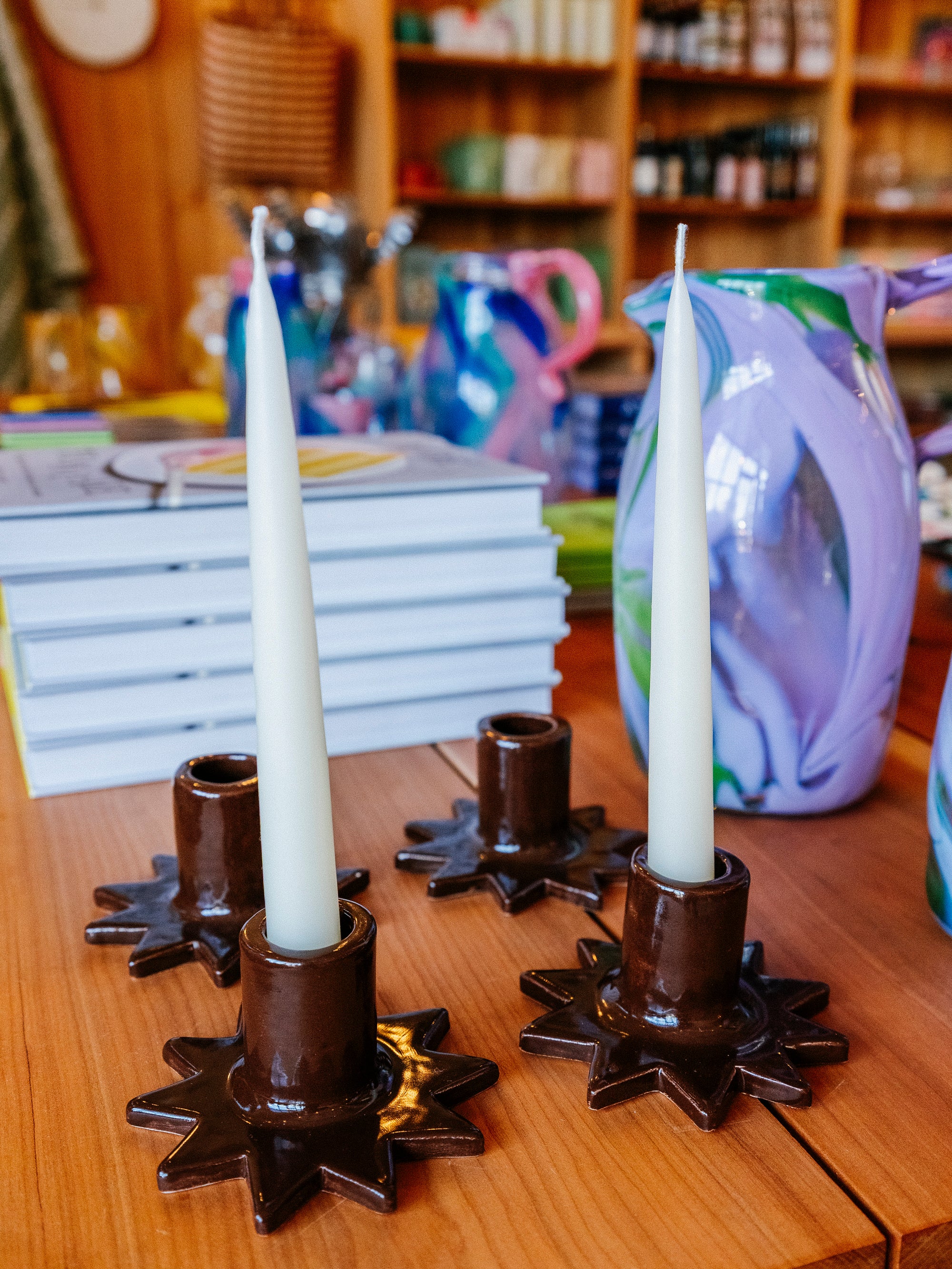 Estrella Candleholders | Set of 2 | Espresso