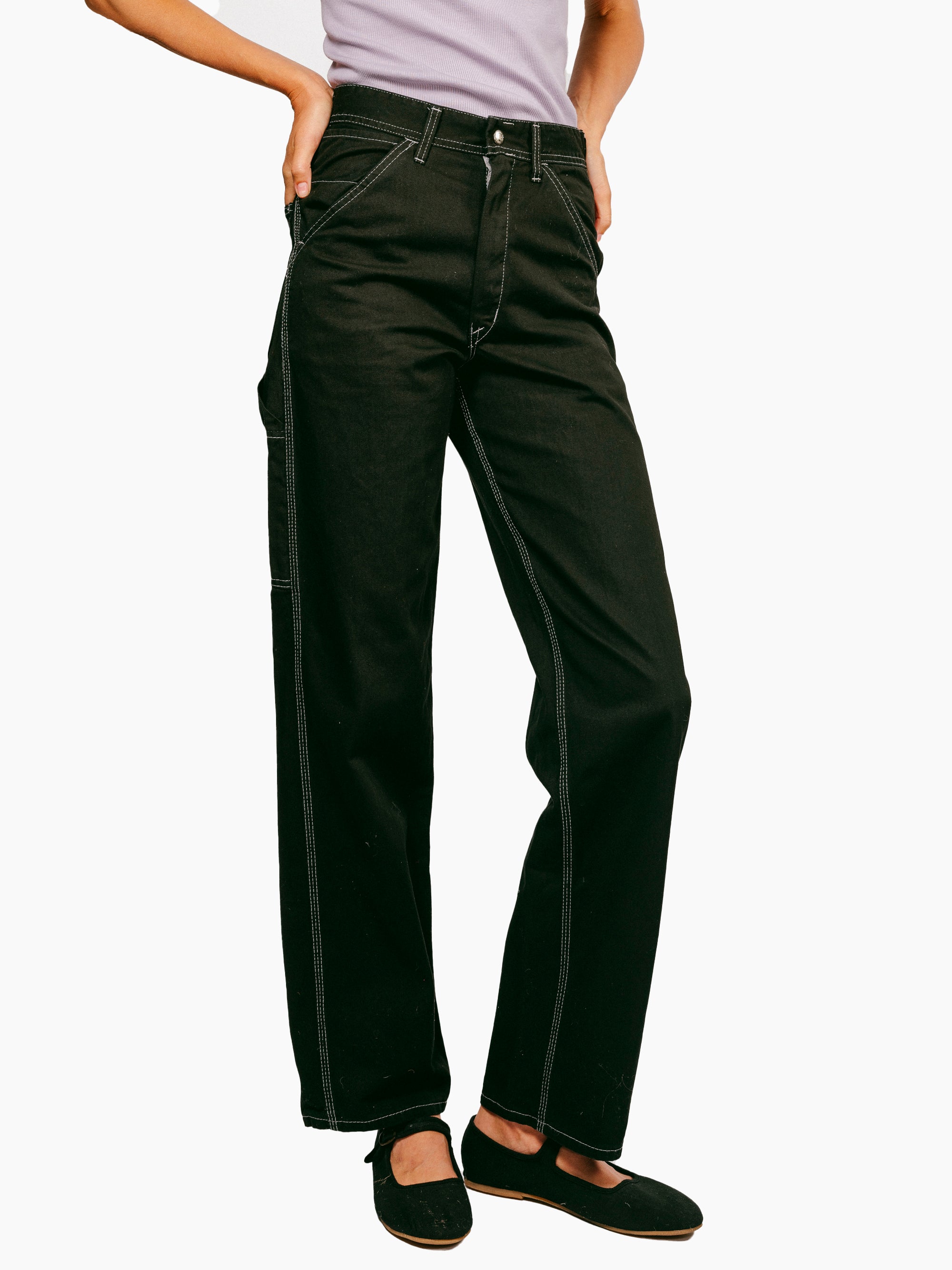 Vintage Carpenter Pants | Black