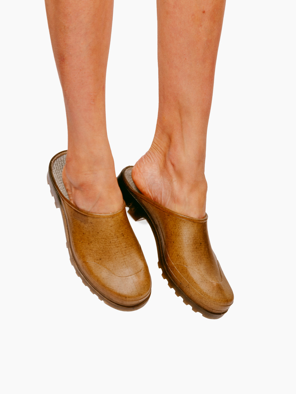 French Recycled Hemp Mules in Sepia