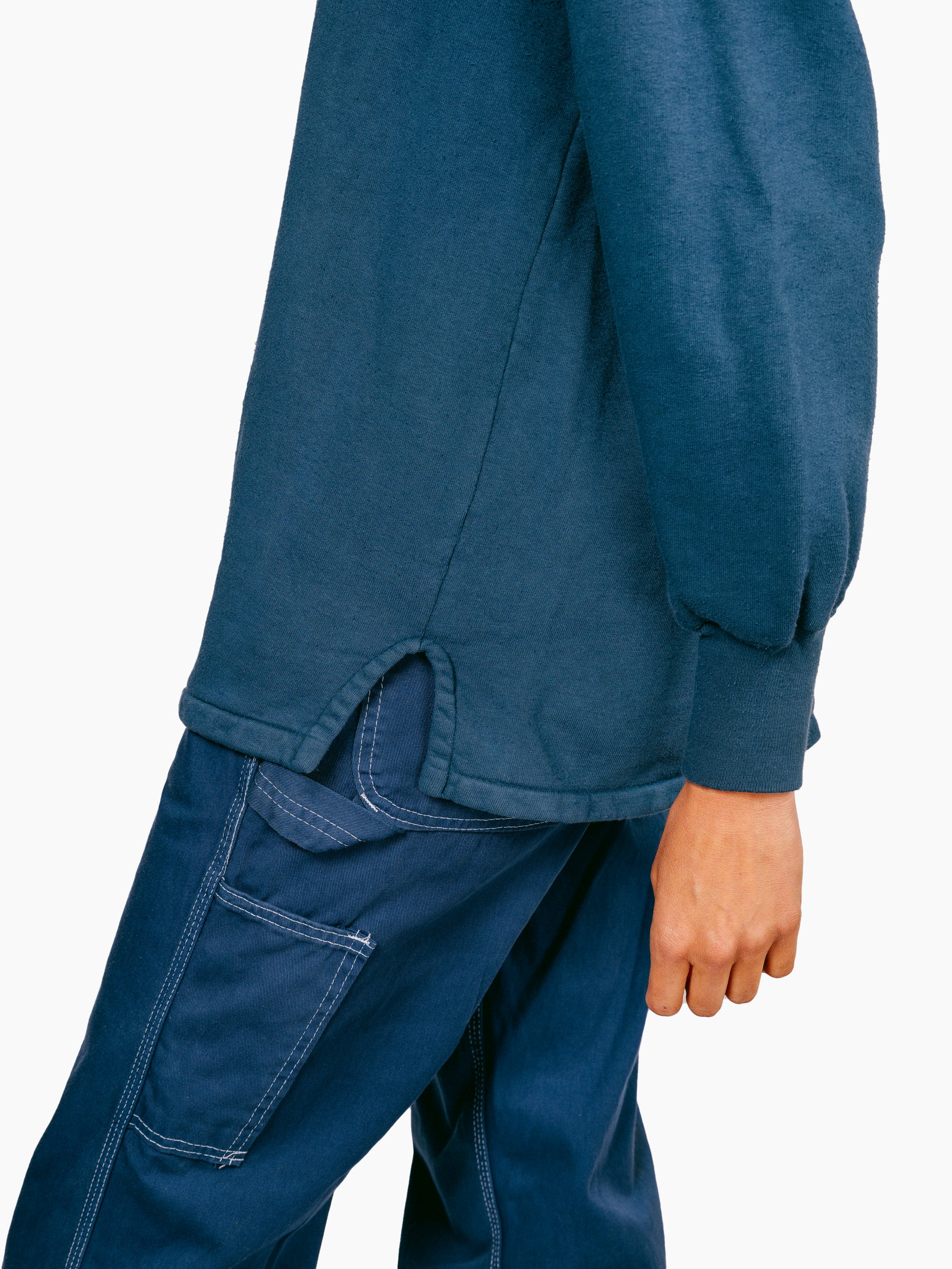 Vintage French Sweatshirt | Workwear Blue