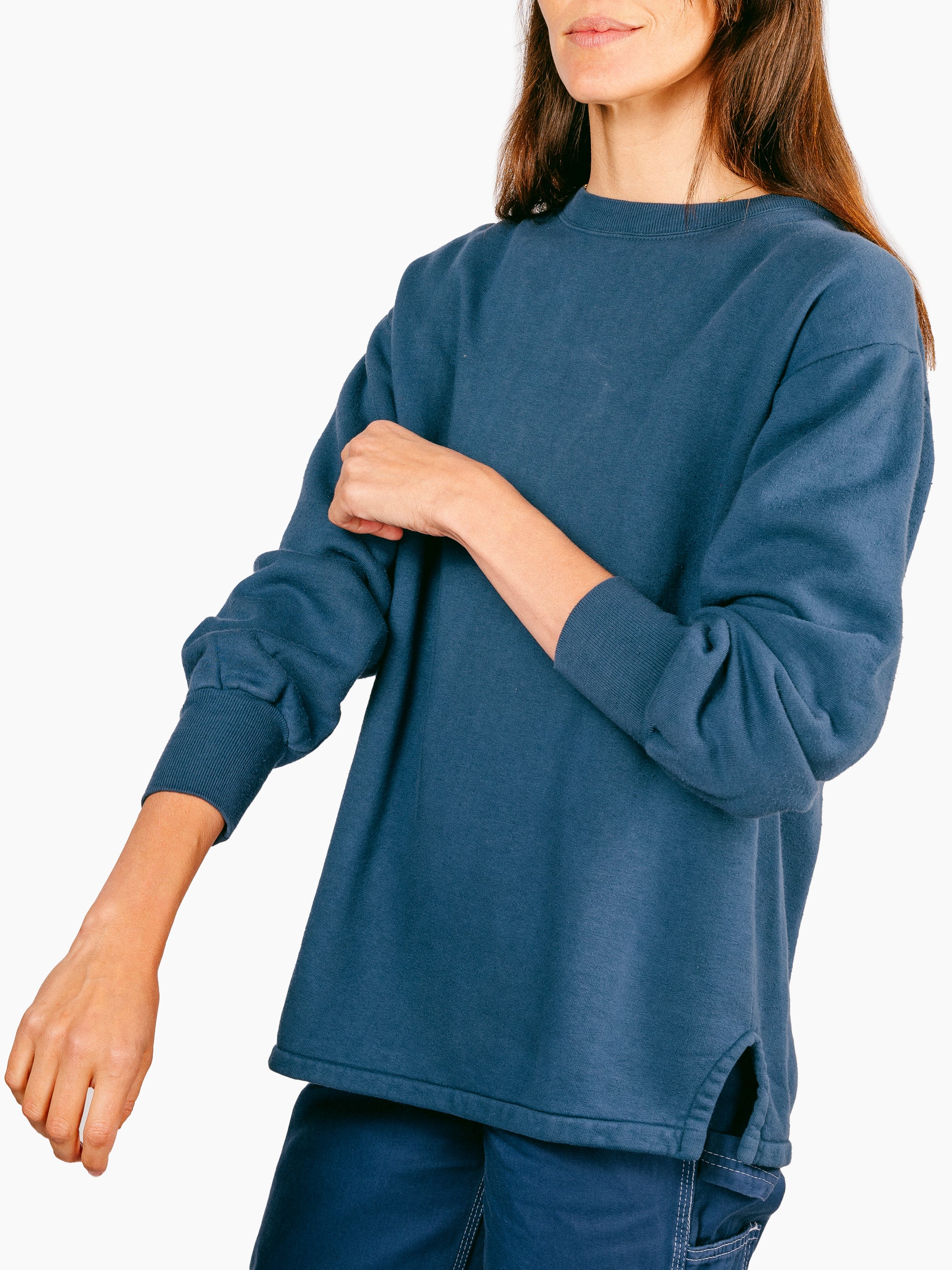 Vintage French Sweatshirt | Workwear Blue
