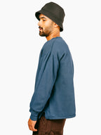 Vintage French Sweatshirt | Workwear Blue