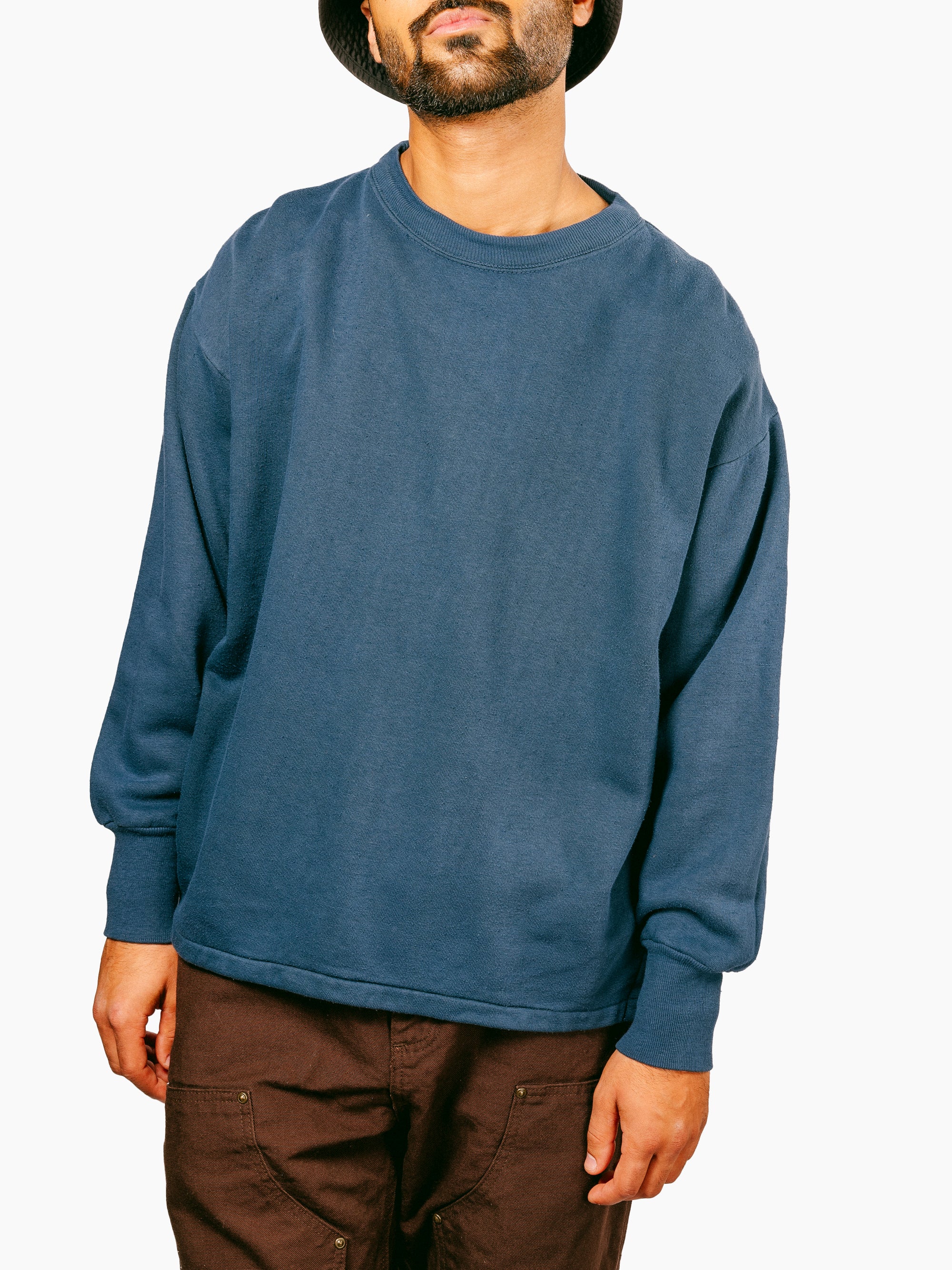 Vintage French Sweatshirt | Workwear Blue