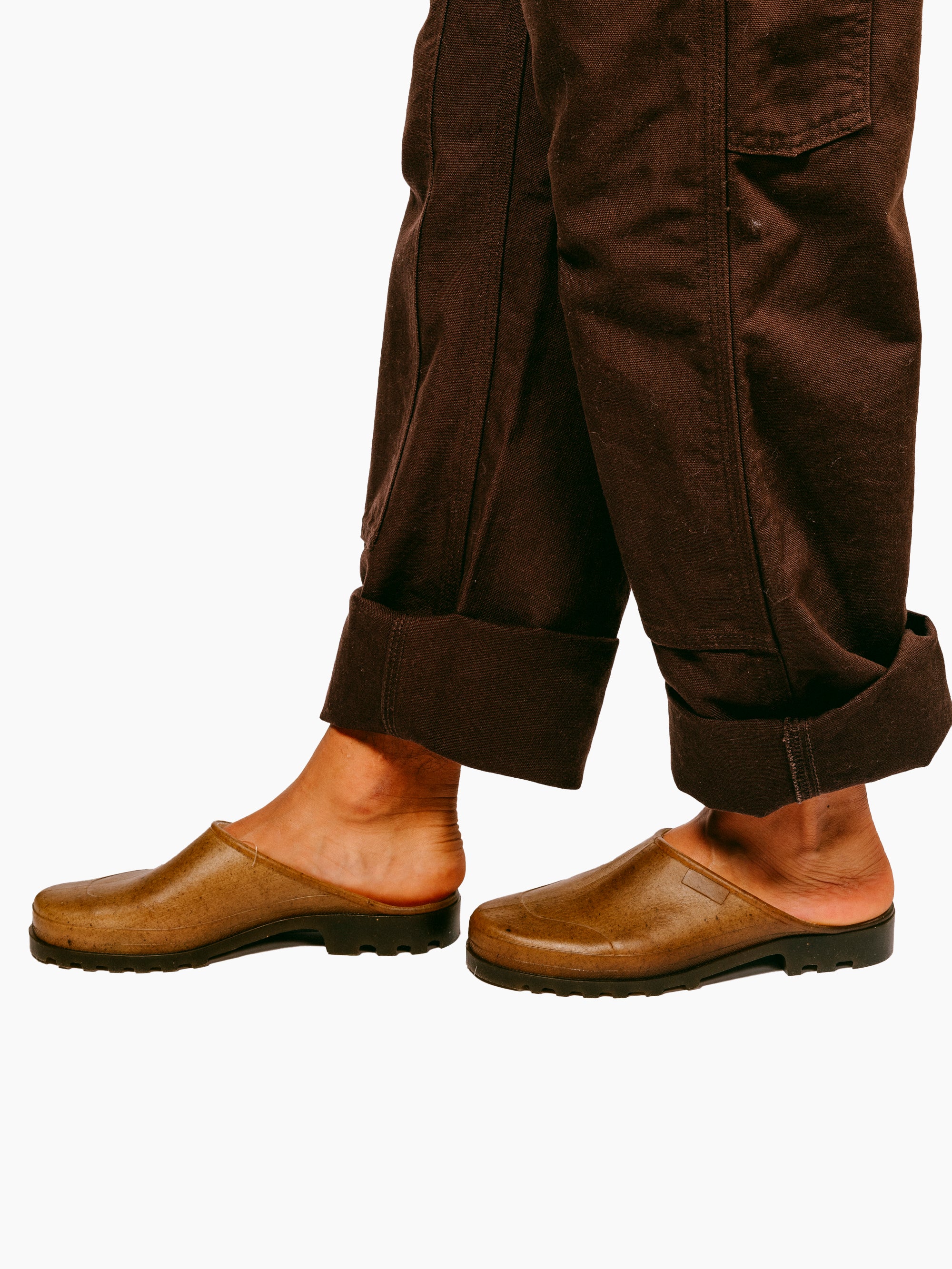 French Recycled Hemp Mules in Sepia