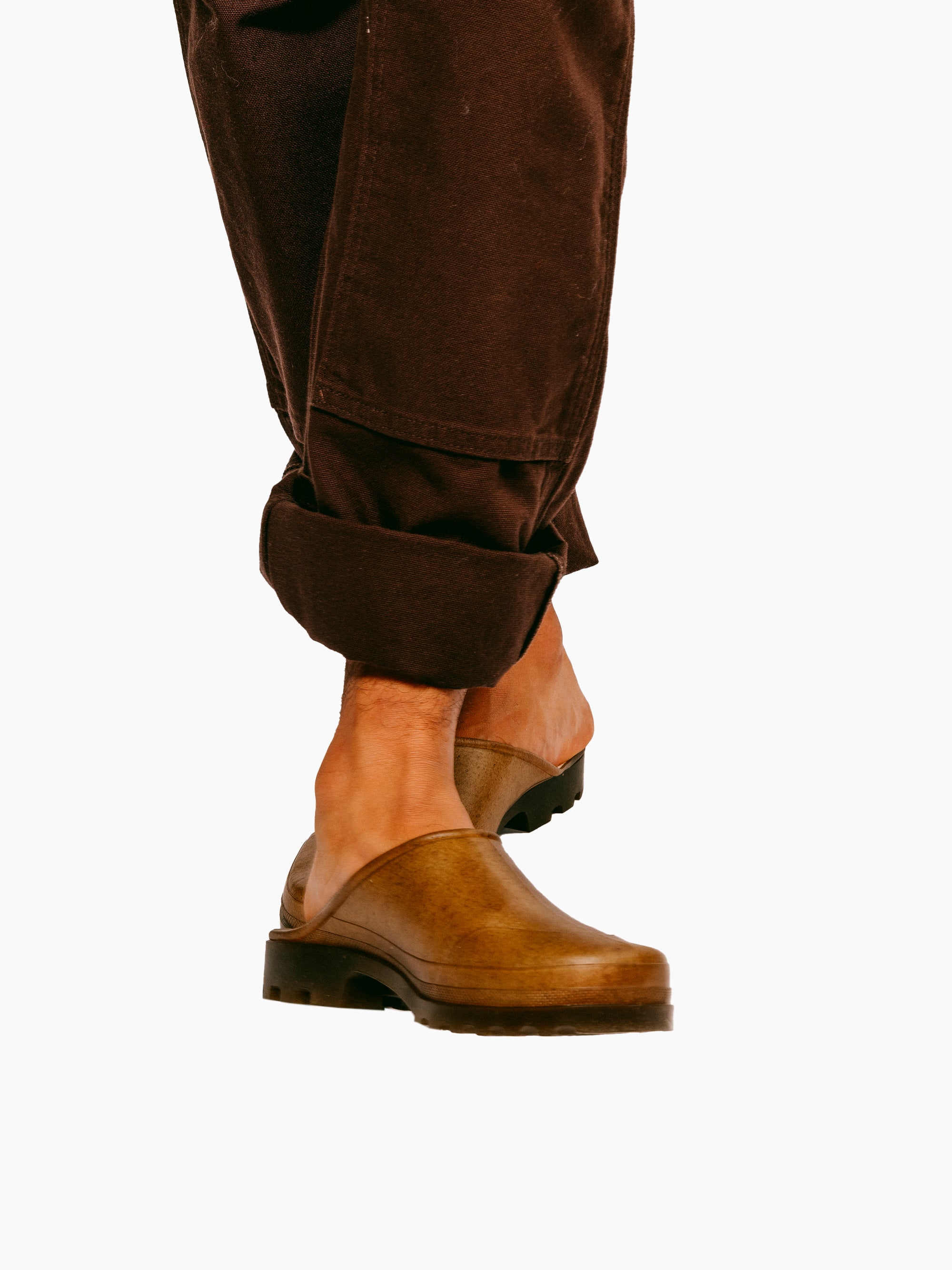 French Recycled Hemp Mules in Sepia