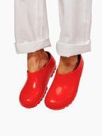 Italian Red Garden Clogs