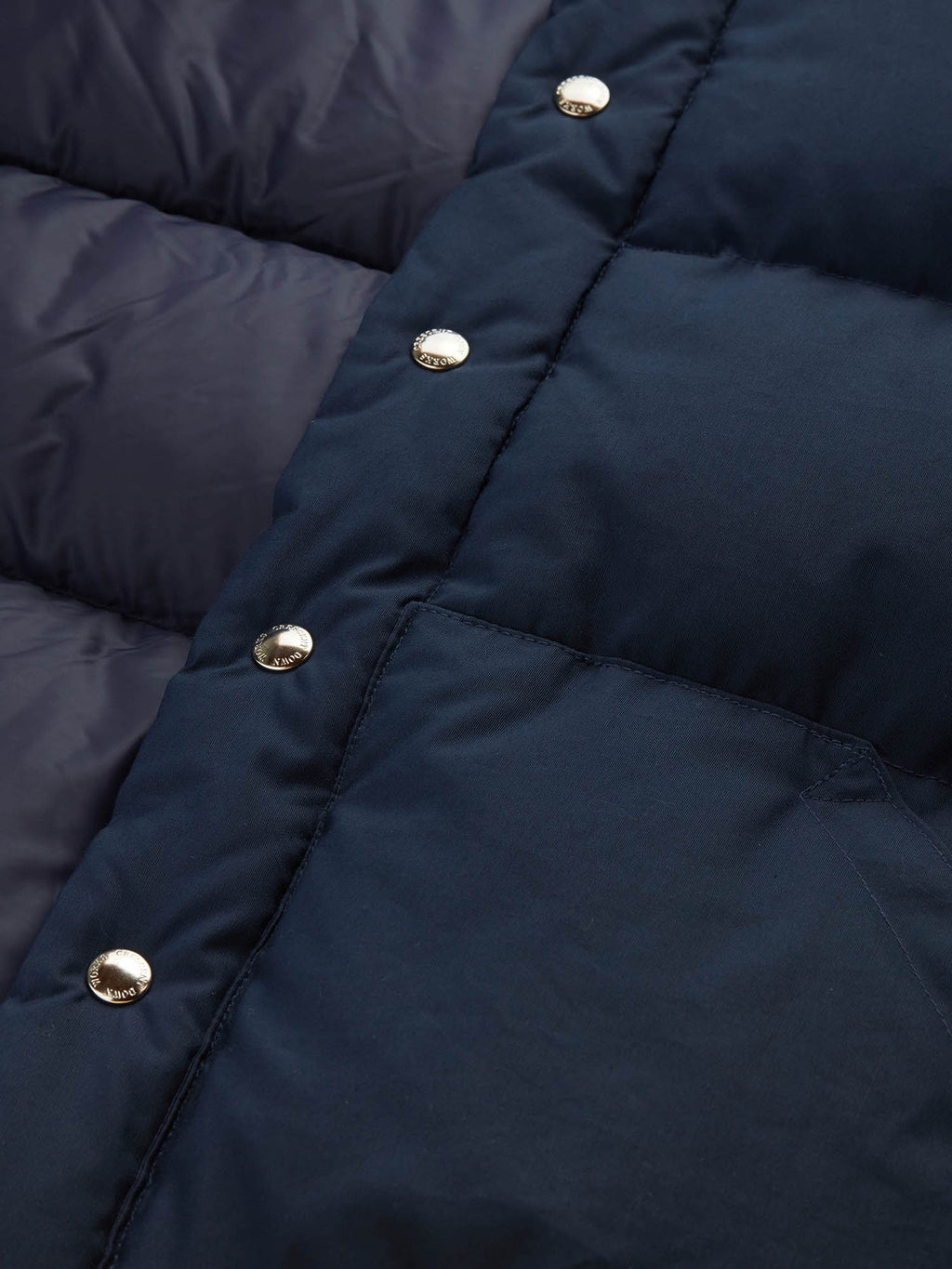 Down Italian Vest | Navy