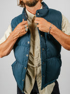 Down Italian Vest | Navy