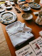 Catalina Button Down Shirt | Powder Blue Stripe