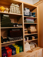 Organic Cotton Linear Towels | Ink & Sky