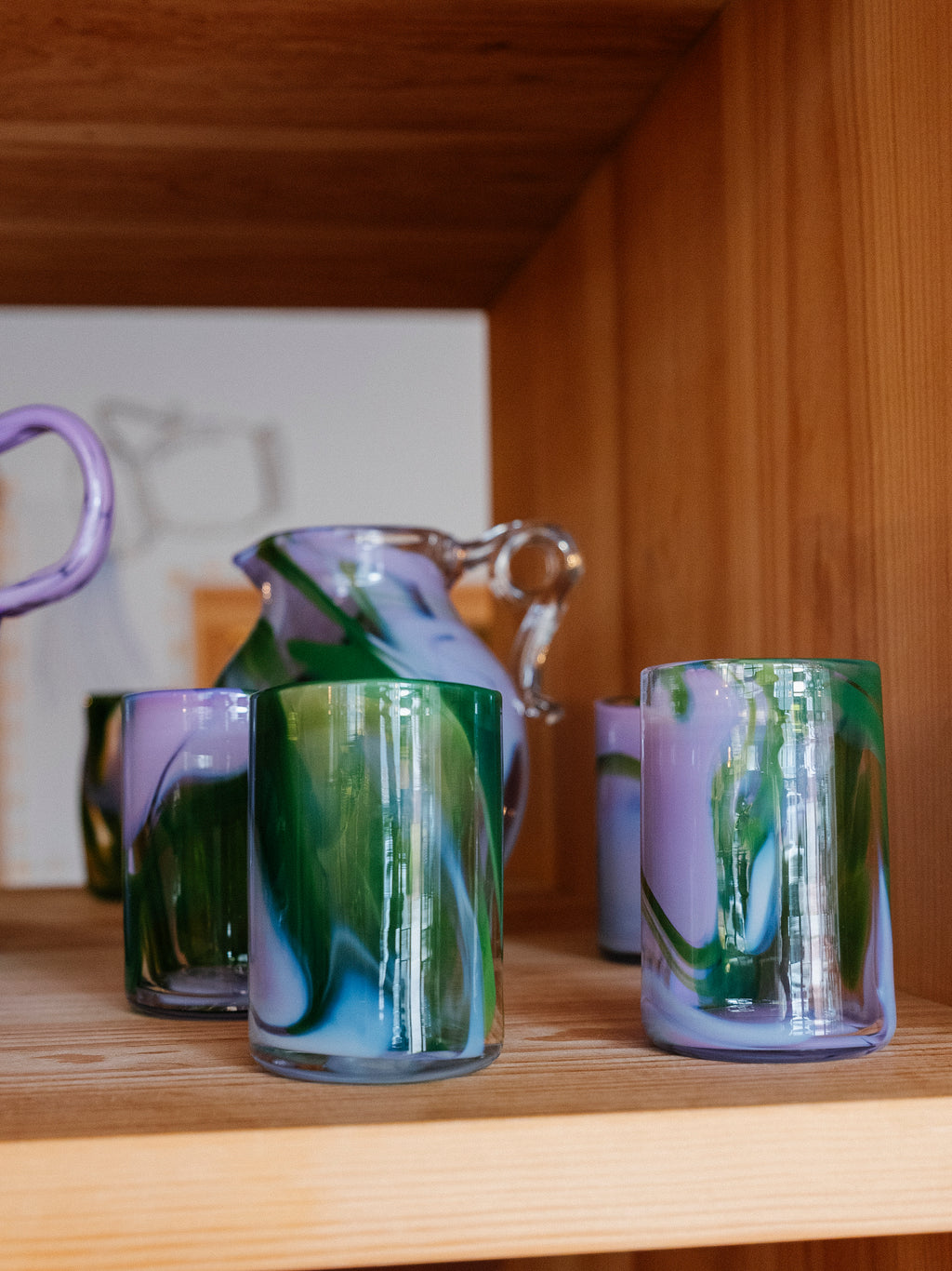 Hand Dyed Glass | 3 Colors