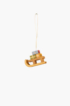 Wooden Sled Ornaments