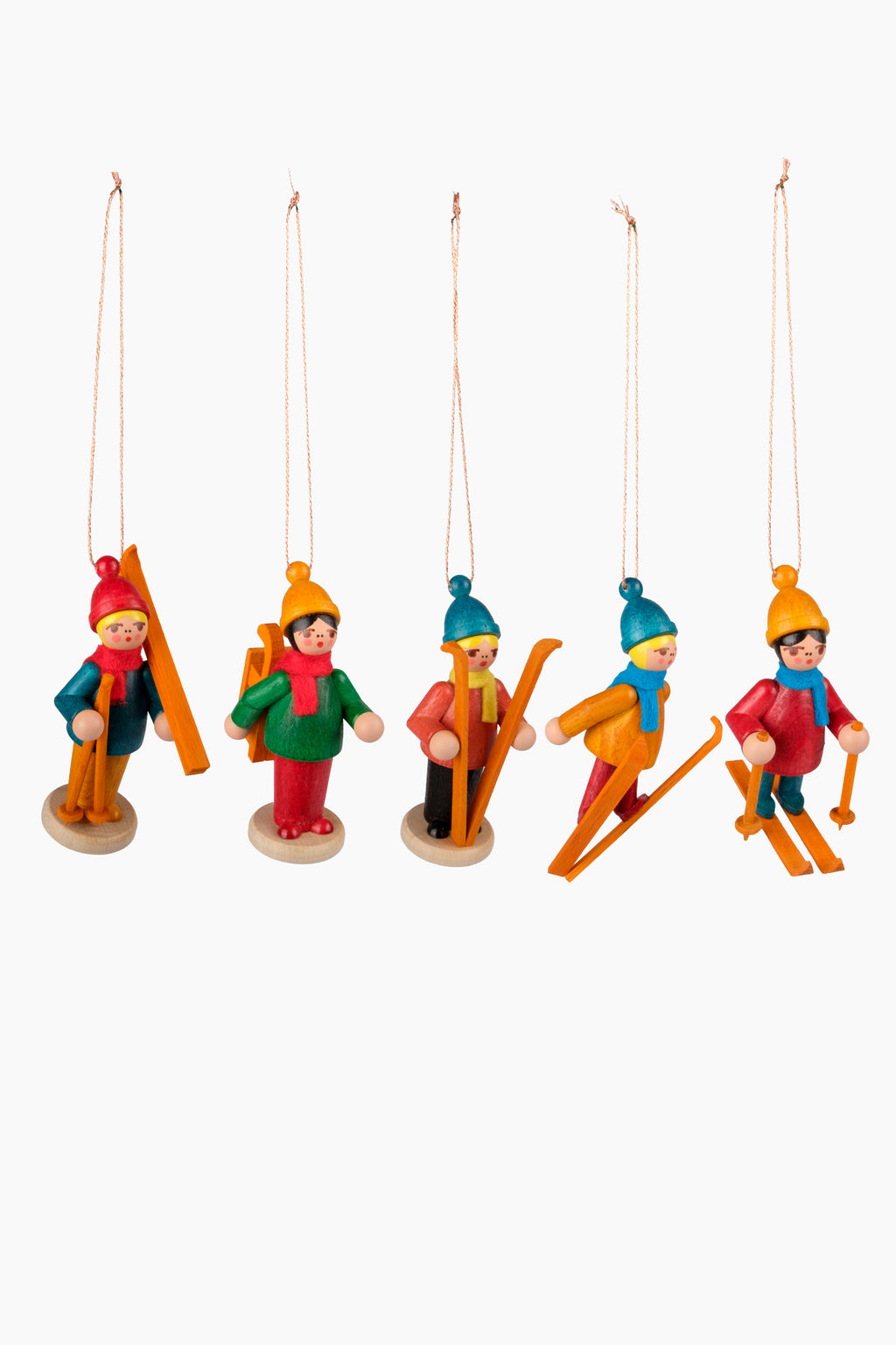 Wooden Winter Children Ornaments