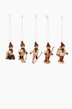 Wooden Winter Children Ornaments