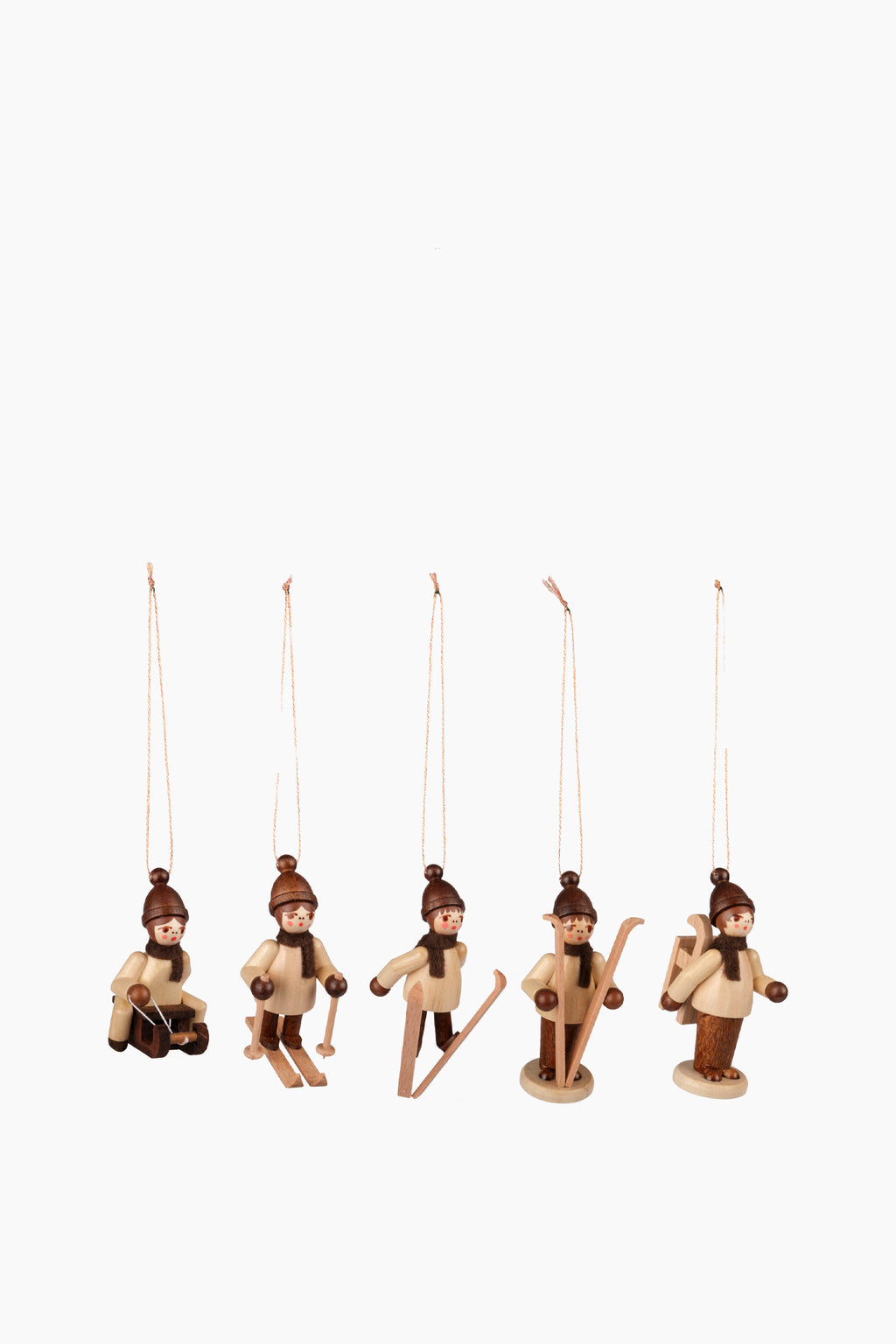 Wooden Winter Children Ornaments