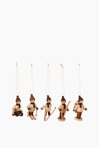 Wooden Winter Children Ornaments