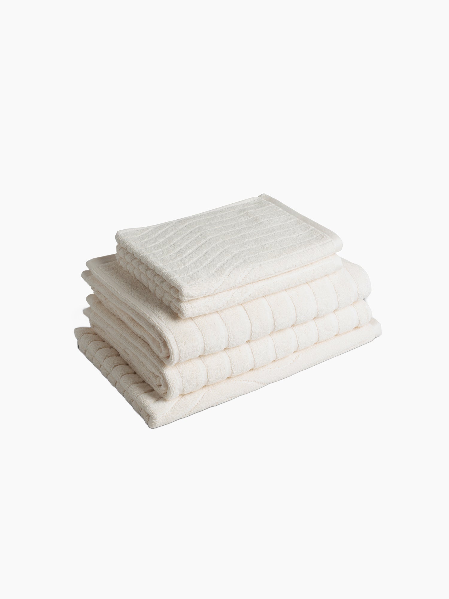 Organic Cotton Wiggle Towels | Ivory