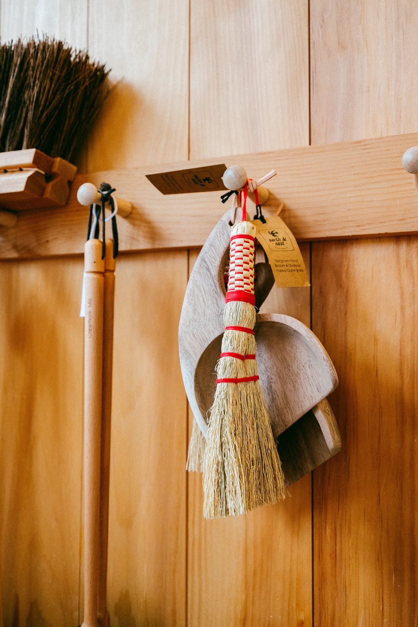 Sorghum Hand Broom & Dustpan